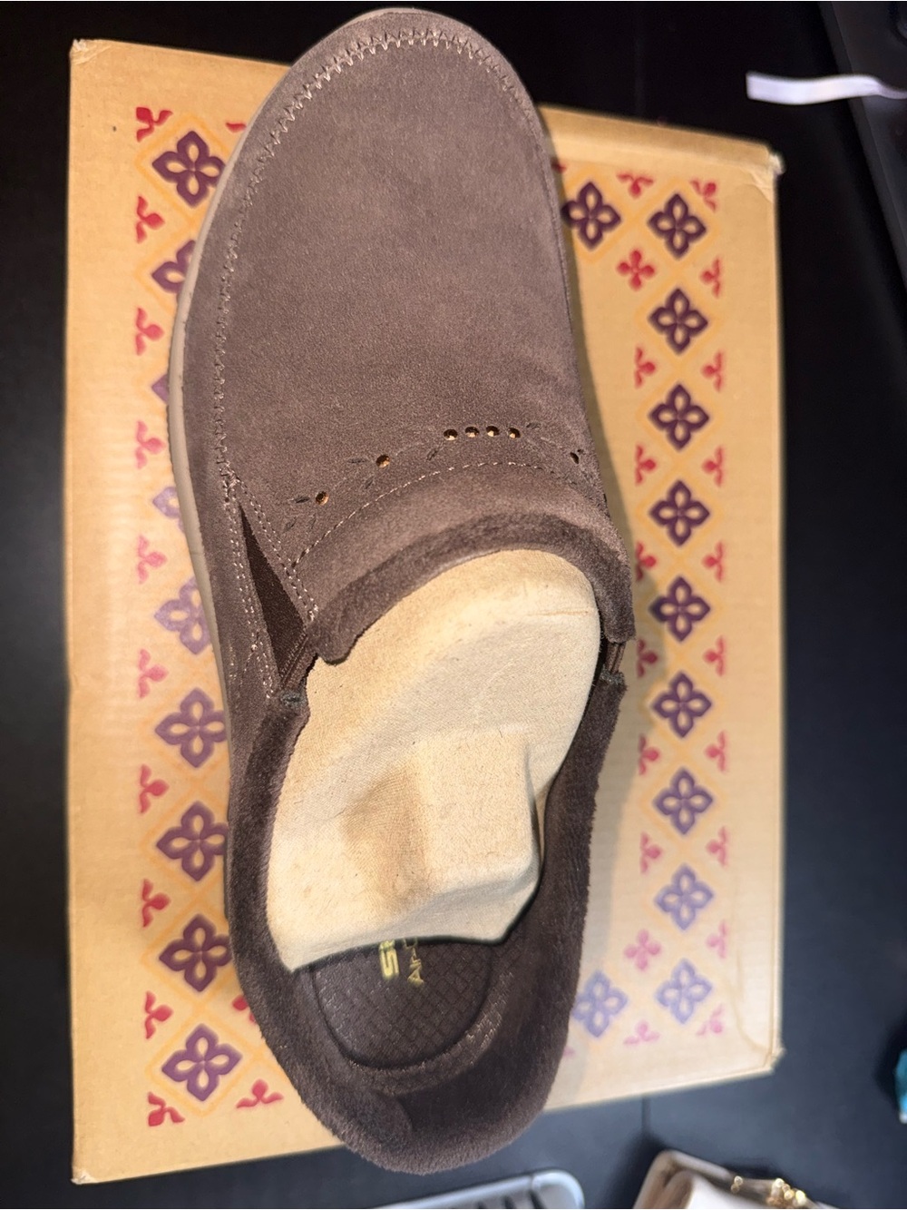 Skechers Chocolate Brown Slip-On Women's Shoe - Picture 2 of 4